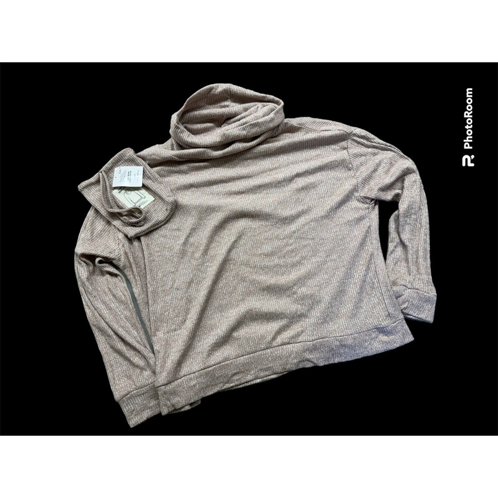 Hello‎ Mello Cuddleblend Cowl Neck Top Extra-Large Pink 95% Polyester 5% Spandex